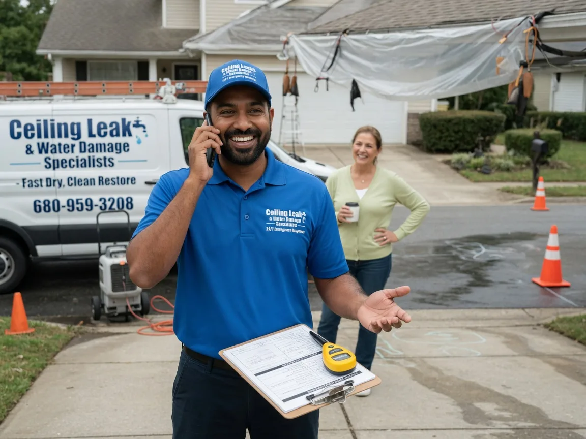 Ceiling Leak Cleanup Zahl, ND FAQs